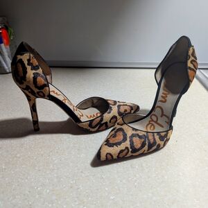 Kitten heels Leopard fur